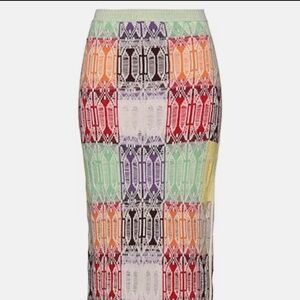 Chloé Neutral Knit Skirt Midi/Maxi